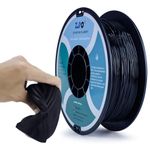 ZIRO TPU Filament 1.75mm,Flexible TPU Filament 1.75mm,3D Printer Filament 1.75mm TPU Flexible Filament 0.8KG Spool, Dimensional Accuracy +/- 0.05mm,Black