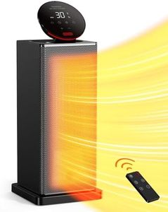 Space Heater,1500W Oscillating Heater for Indoor Use with ECO Thermostat,Remote,4 Modes and 24H Timer, TABYIK Portable Electric Heaters with 6 Protection for Small Room for Office