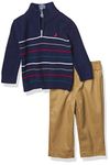 Nautica Baby Boys' 2-Piece Pullover Sweater and Pants Set, Retro Fox Navy, 12 Months