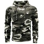 Game Mens Military Army ACU Digital Camouflage Hoodie Camo Pullover Sweatshirt