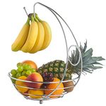 Fruit Bowl Holder with Banana Hanger Hook (Size- Large, 28X40CM)