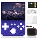 My Mini Handheld Games Consoles, Handheld Gaming Built in Linux OpenGL Es 3.2,64G TF Card 15000 Games,30 Emulators,3.5in IPS Screen,4000mah Battery Retro Handheld Game Console with Bag