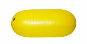 CanDo Exercise roll / motoric ball / pill-shaped fitness ball - CanDo Pill Ball - yellow, 40 cm x 90 cm