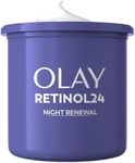 Olay Retinol 24 Night Cream Face Moisturiser Refill, Skincare with Antioxidant Vitamin E, Overnight Anti Ageing Skin Care: Smooths, Renews and Hydrates, 50ml