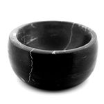 ShayVe Shaving Bowl for Shaving Soap & Cream — Marble or Granite Shave Bowl for Shaving Soap & Cream — Exquisite Heat Insulated Wet Shaving Kit Addition (Black/White Marble)