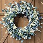 Bibelot 20 Inch Spring Wreath Blue 