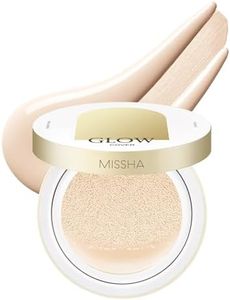 MISSHA Glow Cushion No.13 Light Beige for Fair Skin Radiant & Moisturizing Skin with Buildable Coverage