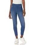 HUE Women's Warm & Cozy Denim Leggings, Medium Wash, 2X