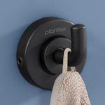 Plantex 304 Grade Stainless Steel Robe Hook/Cloth-Towel Hanger/Napkin Hanger/Bathroom Accessories - Daizy (Black)