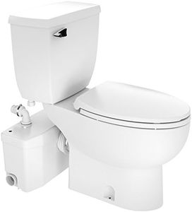 Saniflo SaniPLUS: Macerating Upflush Toilet Kit (with Elongated Bowl + Extension)