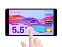 Waveshare 5.5inch HDMI AMOLED Display 1920x1080 Resolution Capacitive Touch Screen with Toughened Glass Cover Supports Multi Systems Raspberry Pi 4/Jetson Nano/PC