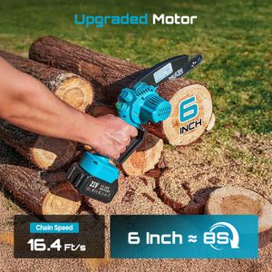 SEESII 8-Inch Cordless Chainsaw – Portable Electric Saw