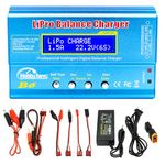 Hobby Fans B6 Mini Professional Balance Charger/Discharger with Power Supply for 1S-6S LiPo Lilon Life NiCd NiMh Pb RC Battery