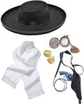 Mega_JumbleSale® Fancy Dress Detective Style Murder Mystery Alfie Solomons Peaky Blinders 20s 1920's Gangster Tommy Shelby Stag Night Costume Kit