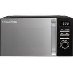 Russell Hobbs Digital Microwave 20L 800W in Black with 5 Power Levels, Pull Handle Door & Button Control, Clock & Timer, Automatic Defrost, Easy Clean, 8 Auto Cook Menus RHMD818B