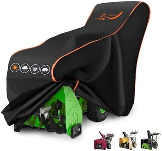 WUHIX Snow Blower Cover, 24/26/28 inch 600D Heavy-Duty Waterproof Outdoor, Universal Snow Blower Cover Fit for PowerSmart, EGO, Honda, Ryobi, Cub Cadet, Ariens, Troy Bilt, Snow Joe, Toro