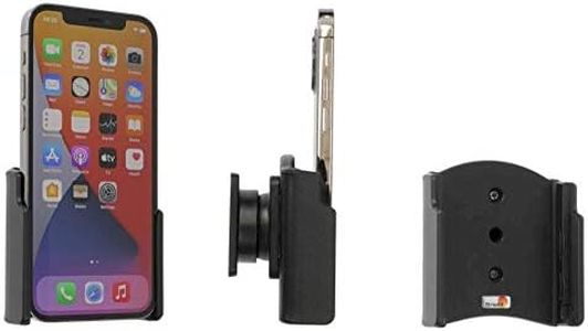 Brodit Support 711235 | Fabriqué en Suède | pour Smartphones – Apple iPhone 12, iPhone 12 Pro, Noir