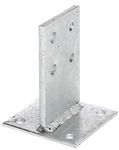 GAH-Alberts 215538 T Post Anchor Hot-Dip Galvanised Support Size: 130 x 80 mm Concrete Tank: 200 mm