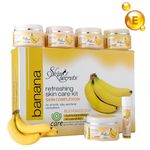 Skin Secrets Banana Facial Kit with Banana Extract & Vitamin E Oil for Brighter Complexion (310gm (6 Easy Steps))