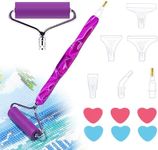 Sonsage Diamond Painting Deep Purple Roller Tools Kits for Adult Accessories Sets Diamond Art Ergonomic Resin Pen Round Square Drill Pens Wax Holder Supplies