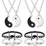 8 Pieces Yin and Yang Friend Neckla