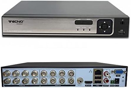DVR 16 CANALI DI INGRESSO BNC 5 MPX IBRIDO 6 IN 1 Telecamere IP COMPATIBILE P2P