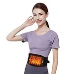 Faxianther USB Electric Heated Back Brace Wrap Olders Adutls Abdomen Waist Kidney Heating Pad Band Adjustable Rheumatic Heat Therapy Belt Low Back Pain Warmer Support