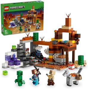 LEGO® Minecraft® The Badlands Mineshaft 21263 Video-Game Toy,Mining Exploration Set for Boys and Girls,Building-Brick Action and Adventure Playset,Birthday Toy for Kids Aged 8 Plus