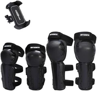 Oryxearth Kids Dirt Bike Elbow Knee Pads, Adjustable Motocross Knee and Elbow Pads Protective Gear for Biking, Riding, Cycling and Multi Sports Safety Scooter, Skateboard, Bicycle