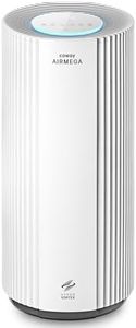 COWAY Air Purifier for Large Rooms, CADR 734 m³/h, Cleans 304 m² in 1 Hour, HEPA Filter for Smoke, Allergies, Pet Dander, Odours, PM1/2.5/10 AQI Display, Energy Saving Mode, AIRMEGA 450 White