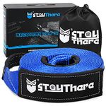 StayThere 3"×20' Tow Strap Heavy Duty with 30,000 lb Capacity-Emergency Towing Rope for Recovery Vechiles-Storage Bag…