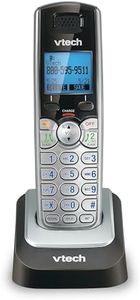 VTech Accessory Handset for DS6151 Series with 2-Line Cordless Phone, Suitable for Small Business or Home, Answering System, Expandable up to 12 Handsets, Intercom, Conference | DS6101 (Black/Silver)
