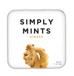 Simply Mints | Ginger Breath Mints | Pack of Six (270 Pieces Total) | Made With Real Ginger, Good for Nausea