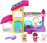 Fisher-Price Little People Barbie Toddler Playset Play and Care Pet Spa with Music Sounds & 4 Pieces for Ages 18+ Months, HJW76