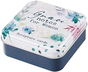 Christian Art Gifts Scripture Prayer Cards In Tin | Grace Notes For Today – 50 Double Sided Cards | Bible Verse Encouraging Gift for Women