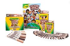 CRAYOLA Colours of The World - 24 Colors of Multicultural Crayons, Markers, Pencils and 48 Page Colouring & Activity Book Art Bundle, Gift for Kids, School Supplies, Age 4, 5, 6,7,8,9