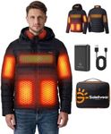 Soleilwear Graphene Heated Jacket for Men with 16000mAh Battery Fast Heat
