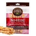 Earth Animal No Hide Dog Chew - The Healthy Rawhide Alternative Long Lasting Dog Treats - Stix, Beef (45g)