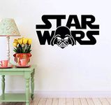 Lionston Star Wars Wall Decorative Sticker & Decal for Home Vinyl Décor, Stylish Living, Bedroom, Kids Room Latest (Black)