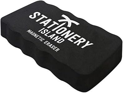 Stationery Island Cancellino Magnetico Confezione Nero. Gomma Secco, Cancellino Lavagna Magnetica Nero. Per La Pulizia Di Lavagne Bianche, Nere, Da Gesso, Di Vetro e Lavagne Magnetiche