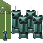 Eurmax Premium 10'x10' Ez Pop-up Canopy Tent Commercial Instant Canopies Shelter with Heavy Duty Wheeled Carry Bag (Stripe Black)