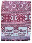 Nilam Collection Cotton Solapur Chaddar Blanket Single Bed Full Size 300TC Cherry Color Pack of 2 (Size- 58X88 Inch)