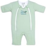 Baby Merlin's Magic Sleepsuit Transition Swaddle Baby Sleep Suit for 3-6 Months - 100% Cotton Layers with Double Zipper for Easy Diaper Change - Comfortable Sleepwear for Back Sleeping - Sage Green