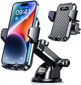 VANMASS 【65+LBS Strongest Suction & Military-Grade 2024 Ultimate Car Phone Mount【Patent & Safety Certs】 Cell Phone Holder Truck Stand for Dashboard Windshield Vent for iPhone 15 Pro Max 14 Samsung