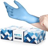 Blue Nitrile Disposable Gloves Large 100 Count - Latex Free Medical Exam Gloves, Powder Free Food Safe Cooking Gloves