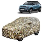 Aakirti Automotive Waterproof Car Cover Jungle Print Compatible with Tata Punch (2021 Onwards), Mirror and Antenna Pockets, Inner Soft Cotton Lining for UV Scratch Protection.(Pack of 1)