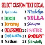 Custom Word Font Name Decal Sticker Compatible with Yeti RTIC Tumbler Cup, Laptop, Phones, RV, Boats, and Vehicles (Glitter Colors Available)