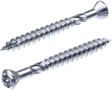 SECCARO Tornillo de acero inoxidable C1, 4 x 35 mm, tornillo para madera con punta de corte y muesca de corte, 200 unidades