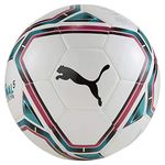 Puma Unisex's teamFINAL 21 Lite Ball 290g Soccer White-Rose Red-Ocean Depths Black, 4