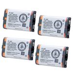 QBLPOWER HHRP107 Rechargeable Batteries Compatible with Panasonic HHR-P107 HHR-P107A HHRP107A Cordless Phone 3.6v 700mAh Ni-MH (4 Pack HHR-P107)